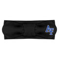 Creative Knitwear Air Force Falcons Infant Girls Black Solid Hair Knot Headband Embroidered Logo - Size Newborn - 4T