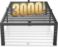 MAF 18 Inch Twin Size Bed Frames No Box Spring Needed Heavy Duty Metal Platform Bed Frame Steel Slat Support Easy Assembly Noise Free Black Bed Frame Twin