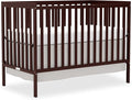 Baby Crib 5-in-1 Convertible, Wooden Nursery Cribs Converts to Toddler Bed, Daybed and Full Size Bed, 3 Adjustable Base, Non-Toxic Finish