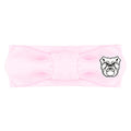 Creative Knitwear Butler Bulldogs Infant Girls Pink Solid Hair Knot Headband Embroidered Logo - Size Newborn - 4T