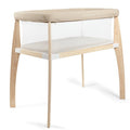 Baby Delight Heirloom Willow Wooden Bassinet | Bedside Sleeper & Baby Bassinet | 100% GOTS Certified Organic Cotton Fabric | Organic Oat