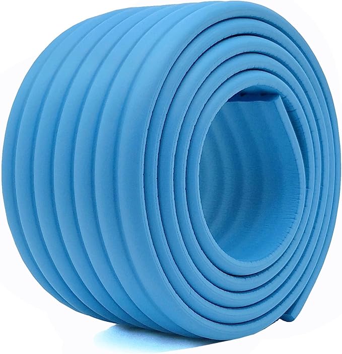M2cbridge Multifunctional Edge and Corner Guard Coverage Baby Safety Bumper DIY 6.5 Ft (Blue)