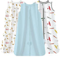 TotAha Sleep Sack infant 6-12 months 3 Pack, Breathable Sleep Bag for Baby Girl Boy, Wearable Blanket with 2-way Safe Zipper, 0.5 TOG