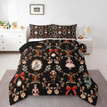 Feelyou Christmas Kids Comforter Set Toddler Size Nutcracker Bedding Set Soldier Royal Guarder Princess Duvet Quilt for Kids Boys Girls Bedroom Flower Bow Decor Microfiber Ultra Soft Breathable