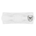 Creative Knitwear Butler Bulldogs Infant Girls White Striped Hair Knot Headband Embroidered Logo - Size Newborn - 4T