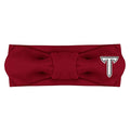 Creative Knitwear Troy Trojans Infant Girls Crimson Solid Hair Knot Headband Embroidered Logo - Size Newborn - 4T
