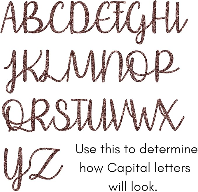 1.5 Inch Tall Custom Word Scroll Script Cursive Font Affection, Choose Wood Material for Names, Unfinished Initials Craft, Kid's Room Sign, Wall Plaque (1.5")