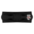 Creative Knitwear Wisconsin Badgers Infant Girls Black Solid Hair Knot Headband Embroidered Logo - Size Newborn - 4T