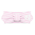 Creative Knitwear North Carolina Tar Heels Infant Girls Pink/White Striped Hair Knot Headband Embroidered Logo - Size Newborn - 4T