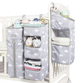 Orzbow 3-in-1 Hanging Diaper Caddy Organizer for Changing Table, Nursery Organization and Diaper Stacker for Crib Wall, Removable Diaper Organizer for Baby Boy Essentials, Gray