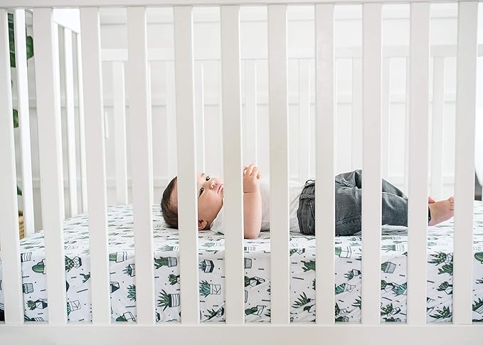 Premium Fitted Knit Crib Sheet/Toddler Sheet Shiloh by Copper Pearl