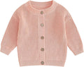 Newborn Baby Boy Girl Knit Sweater Cardigan Winter Warm Button Down Sweatshirt Top Outfit Cute Infant Fall Clothes