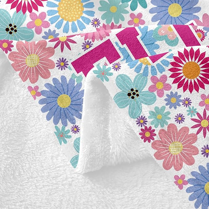 Ships Next Day, Personalized Baby Blankets, Custom Baby Blanket with Name for Girls,Gift for Chrismas Birthday Memorial Day, Customized Flannel Blanket for Kids Adults 40"X50"