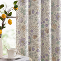 jinchan Nursery Curtains 95% Blackout Purple Floral Curtains for Girls Room, 84 Inch Length Farmhouse Drapes for Bedroom Living Room Darkening Window Treatment Grommet Top Set of 2 Panels