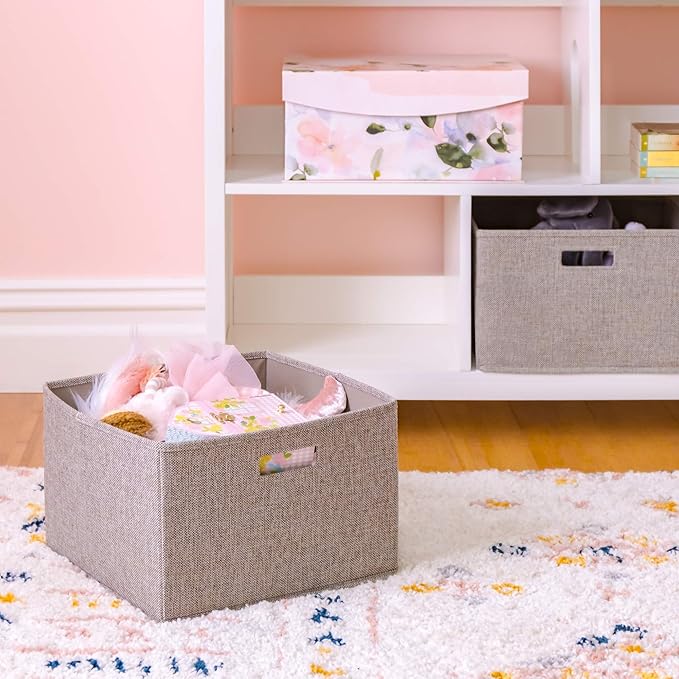 Martha Stewart Kids Deluxe Dollhouse Bookcase - Linen White Bookshelf: Wooden Book & Toy Storage Shelf Organizer | Toddler Book Organization | Kids' Tall Bookshelf for Playroom and Bedroom Storage
