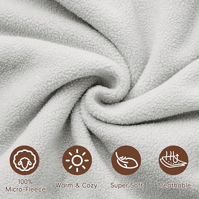 david's kids 3 Pack Warm Micro Fleece Baby Sleep Sack 0-6 Months, Soft Baby Wearable Blankets with 2-Way Zipper, Comfy Winter Sleeping Bags for Infant Newborn Boys Girls, Small Size, Animal Forest