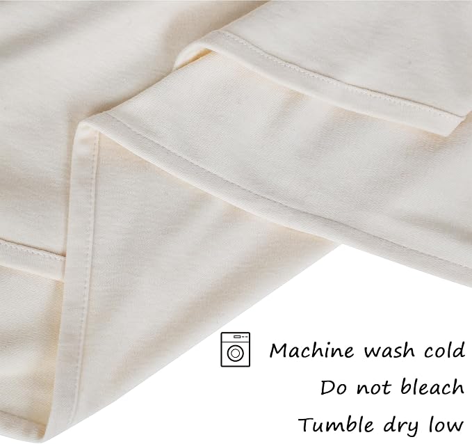 Organic 100% Cotton Multifunctional Blanket 47x47 Inches，Ultra-Soft for Baby & Home，Hypoallergenic, Machine Washable - for Travel, Nursery, Sofa & Camping