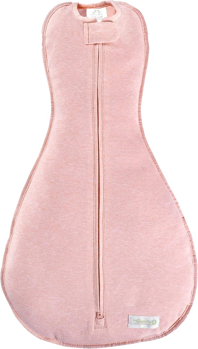 Woombie Original Nursery Swaddling Blanket - for Babies (Heathered Pink, 14-19 Pound), 3-6 Months