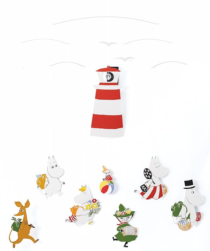 Moomin Version II Hanging Nursery Mobile - 23 Inches - High Quality - Handmade in Denmark by Flensted