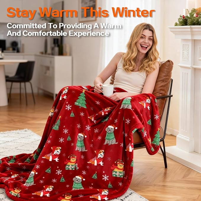 Electric Blanket Heated Twin, Soft Flannel 62"x84" Plaid Heating Blanket with 8 Hours Auto Off 10 Fast Heating Levels Machine Washable Sherpa Heated Blanket with Overheating Protection