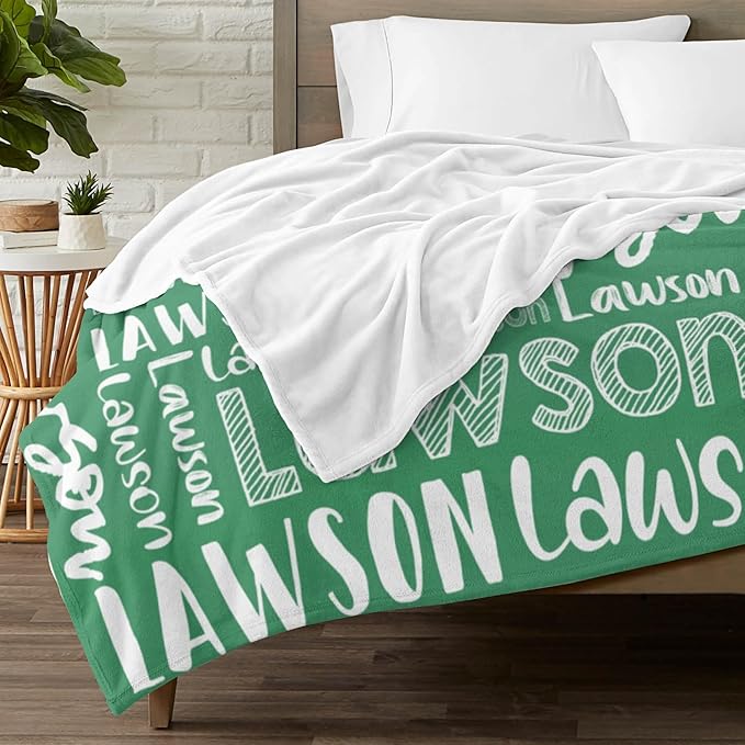 Dr.TOUGH Personalized Blankets with Name Customized Baby Blankets for Girls Boys Adults Monogrammed Blankets and Throws Christmas Birthday Mothers Valentines Day Gift (Z-Colorful 02, 30''×40'')