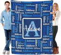 Dr.TOUGH Name Blanket Personalized Blanket for Adult Kids Flannel Customized Personalized Blankets and Throws