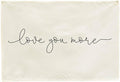 Nursery Banner Wall Decor-Boho Rectangular Banner Pennant Poster Flags-for Baby Boy Girl Room Home Playroom Dorm Classroom-Baby Present Shower Birthday Christmas-Love You More-28.5x20 Inches