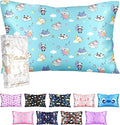 Silk Pillowcase for Kids - 30 x 20 Inches Queen Size Mulberry Silk Pillow Case with Zipper Cute Cartoon Kawaii Teens Girls Boys Pillowcase for Hair and Skin, Sleeping Animals