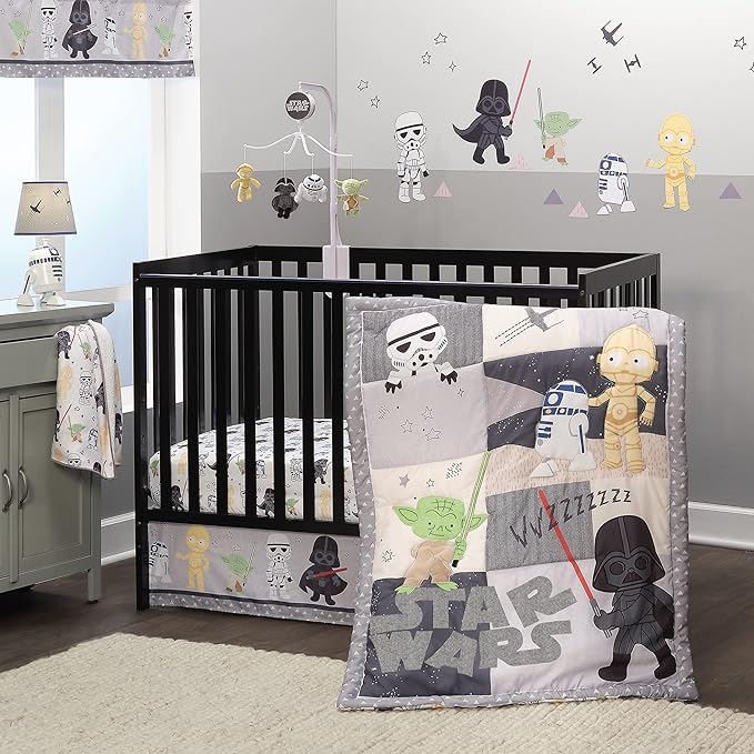Lambs & Ivy Star Wars Classic Musical Baby Crib Mobile Soother Toy
