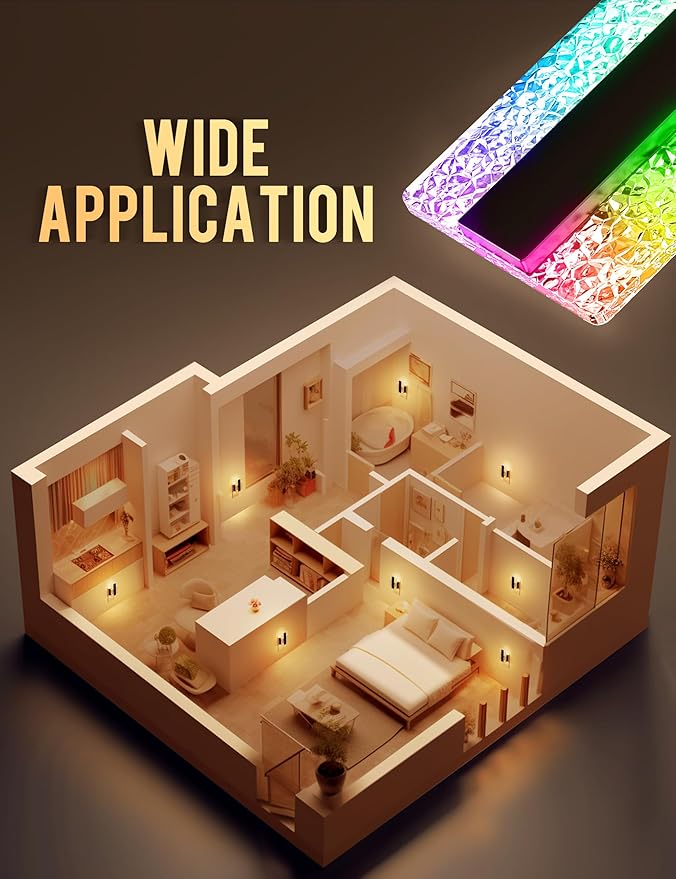 DORESshop LED Night Lights Plug Into Wall [2 Packs], Decorative Night Light with Dusk-to-Dawn Sensor, Color-Changing Nightlights with Slide Button, Night-Lights for Bathroom, Hallway, Christmas Gifts