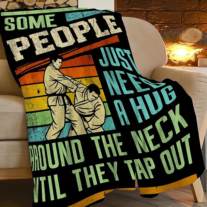Wrestling Fleece Blanket Sports Wrestle Throw Blankets for Girls Boys Super Soft Warm Flannel Vintage Throws Gifts for Men Women Cozy Fuzzy Plush Stuffed Couch Bed Bedding Decor 80"x60"