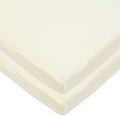 American Baby Company 2 Pack 100% Natural Cotton Fitted Cradle/Bassinet Sheets 36" x 18" - Soft, Breathable & Hypoallergenic Bed Sheets, Ecru, Neutral for Boys & Girls