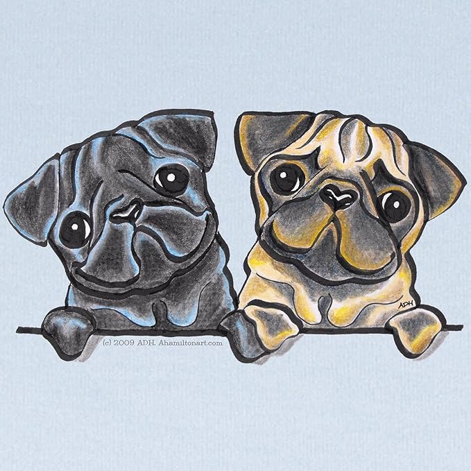 CafePress Pug Pals Baby Blanket, Super Soft Newborn Swaddle