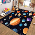 Kids Carpet Outer Space Rug,5x6ft,3D Galaxy Universe Planet Area Rugs Kids Bedroom Space Carpet Universe Solar System Planet Theme Carpets for Living Room Nursery Room Toddler Classroom Decor