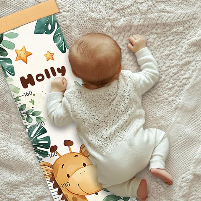 Height Chart for Kids, Height Measurement for Kids Wall Decor, Playroom Wall Decor, Nursery Wall Decor, Kids Bathroom Decor (Cute Animals)