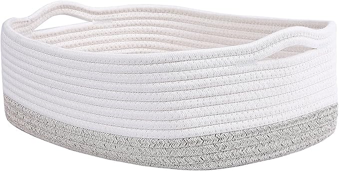 Cotton Rope Storage Baskets Woven Basket Cute Baby Nursery Organizers Small Dog Toy Basket Gift Baskets Empty