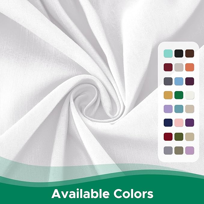 Biscaynebay Wrap Around Bed Skirts for King & Cal King Beds 17" Drop, White Adjustable Elastic Dust Ruffles Easy Fit Wrinkle & Fade Resistant Silky Luxurious Fabric Solid Machine Washable