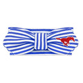 Creative Knitwear SMU Mustangs Infant Girls Royal/White Striped Hair Knot Headband Embroidered Logo - Size Newborn - 4T