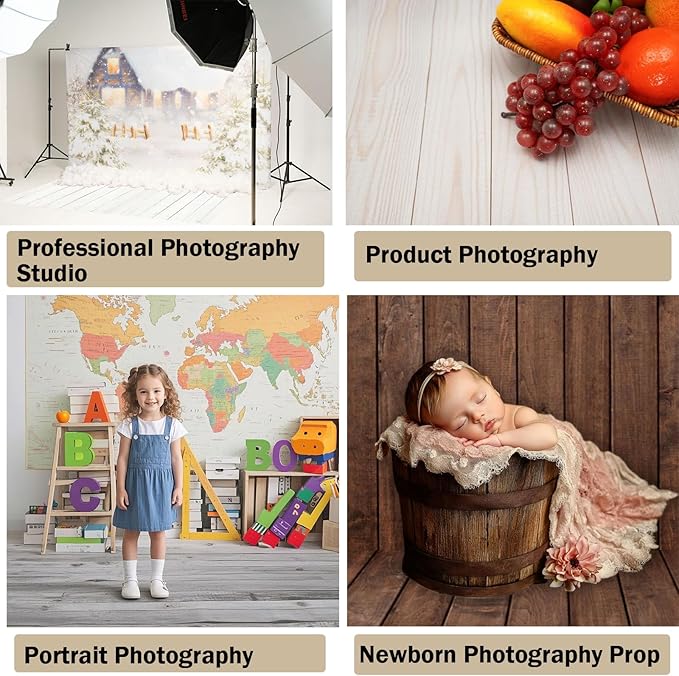 Kate Photography Floor Mats Light Pink Rubber Floor Mats Printed Mat Newborn Photography Drops for Photo Studio Props 8x5ft