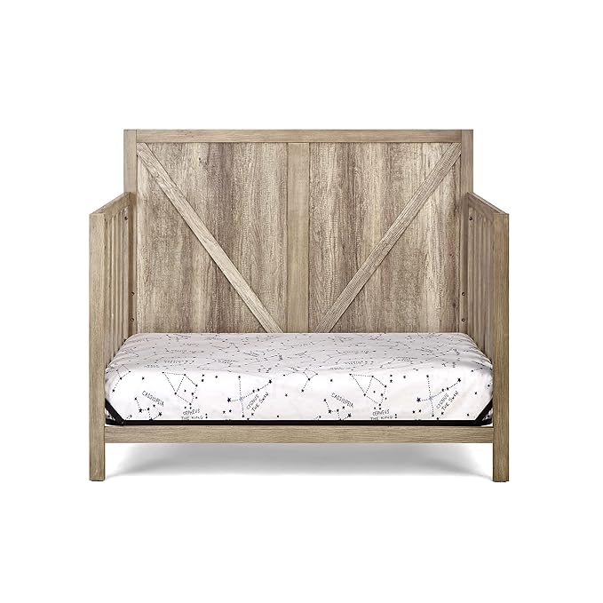 Suite Bebe Barnside 4-in-1 Convertible Baby Crib in Vintage Chestnut