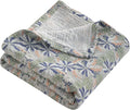 NTBAY 2 Layer Muslin Cotton Baby Swaddle Blanket, 42x60 Soft and Breathable Receiving for Newborns and Infants, Perfect for Crib, Stroller, Travel, Lightweight Nursery Blanket, Retro Floral Botanical