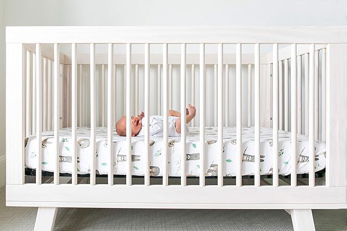Copper Pearl Premium Knit Crib Sheets: Breathable and Soft, Fitted for Standard Mattresses, Perfect for Baby Registry or Shower Gift, Noah