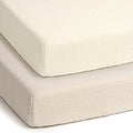 lulumoon Pack and Play Sheets Muslin: Cotton Fitted Sheets for Guava Family Pack N Play - Soft Playard Sheets for Boys and Girls 2Pack