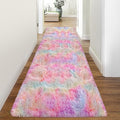 Colorful Unicorn Rainbow Rug for Girls Bedroom Bedside Rug Runners 3x10 Ft for Hallway Living Room Non Slip Fluffy Runner Carpet for Kids Room Kawaii Decor