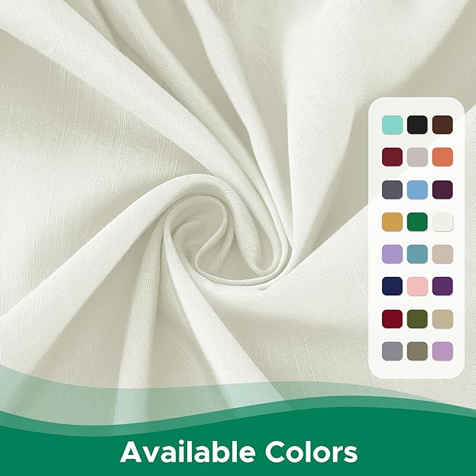Biscaynebay Wrap Around Bed Skirts for Queen Beds 15" Drop, Ivory Adjustable Elastic Dust Ruffles Easy Fit Wrinkle & Fade Resistant Silky Luxurious Fabric Machine Washable