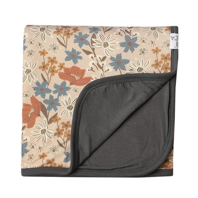 Copper Pearl Eden Three-Layer Quilt: Soft, Breathable Toddler Blanket | Cozy Baby Quilt for Newborns | 46x46 Premium Polyester/Rayon