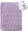 CREVENT 30''X40'' Lightweight Cozy Fluffy Warm Baby Blanket for Girls Infants Toddlers' Bedding Crib Cot Stroller, Baby Shower Birthday Newborn's Gift - Lavender