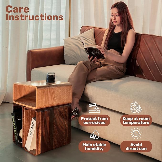 Wooden Cube Storage Book Shelf Organizer, Bookcase for Bedroom, Livingroom, Dormroom, Home Office, Studyroom, Home Decor and Contemporary Spaces (Walnut | Pack of 1)
