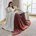 NANPIPER Warm Sherpa Blanket for Couch, Soft Fleece for Winter, Fuzzy Plush Throw Gift for Women, Chocolate Brown 50x60 Inches