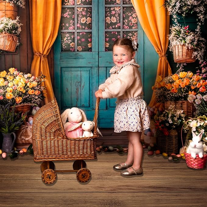 Kate Photography Floor Mats Brown Wooden Backdropn Wall Rubber Floor Mat Newborn Photography Props for Professional Photographers Studio 5x4ft